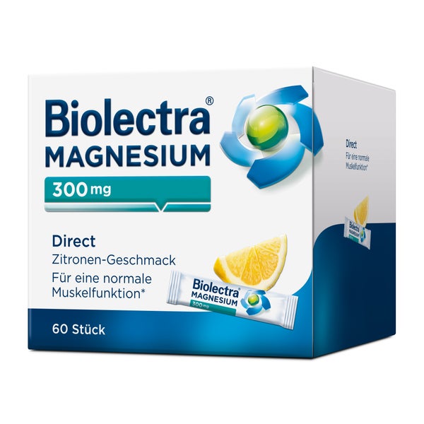 Biolectra Magnesium 300 mg Direct Zitron 60 St