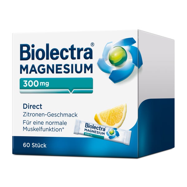 Biolectra Magnesium 300 mg Direct Zitron 60 St