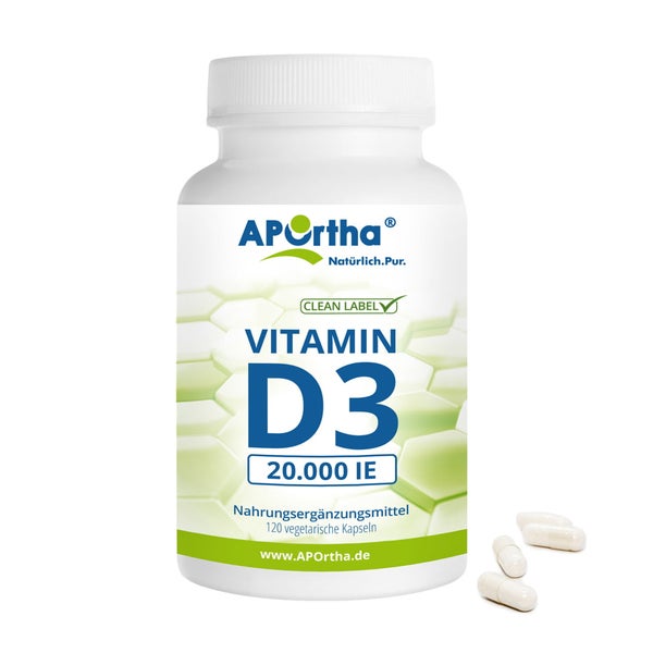 APOrtha® Vitamin D3 Depot 20.000 IE - 500 µg - Kapseln 120 St