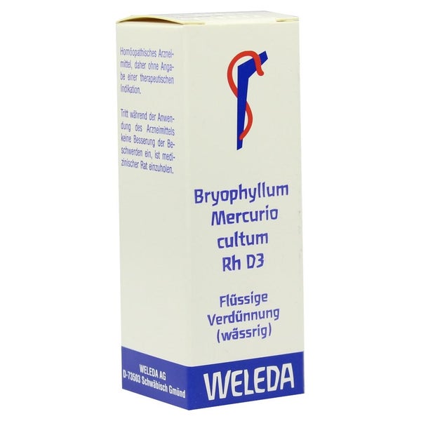Bryophyllum Mercurio Cultum Rh D 3 Dilut 20 ml