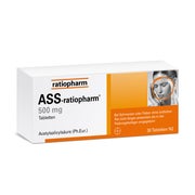 Produktabbildung: ASS-ratiopharm 500 mg Tabletten 30 St