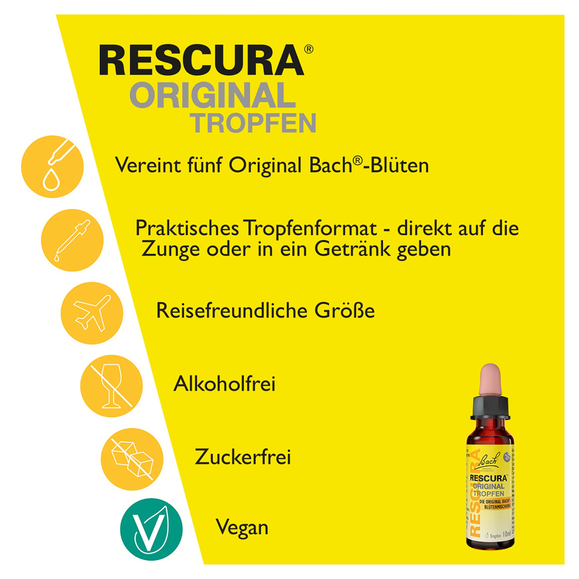 BACHBLÜTEN Original Rescura Tropfen alkoholfrei | medpex