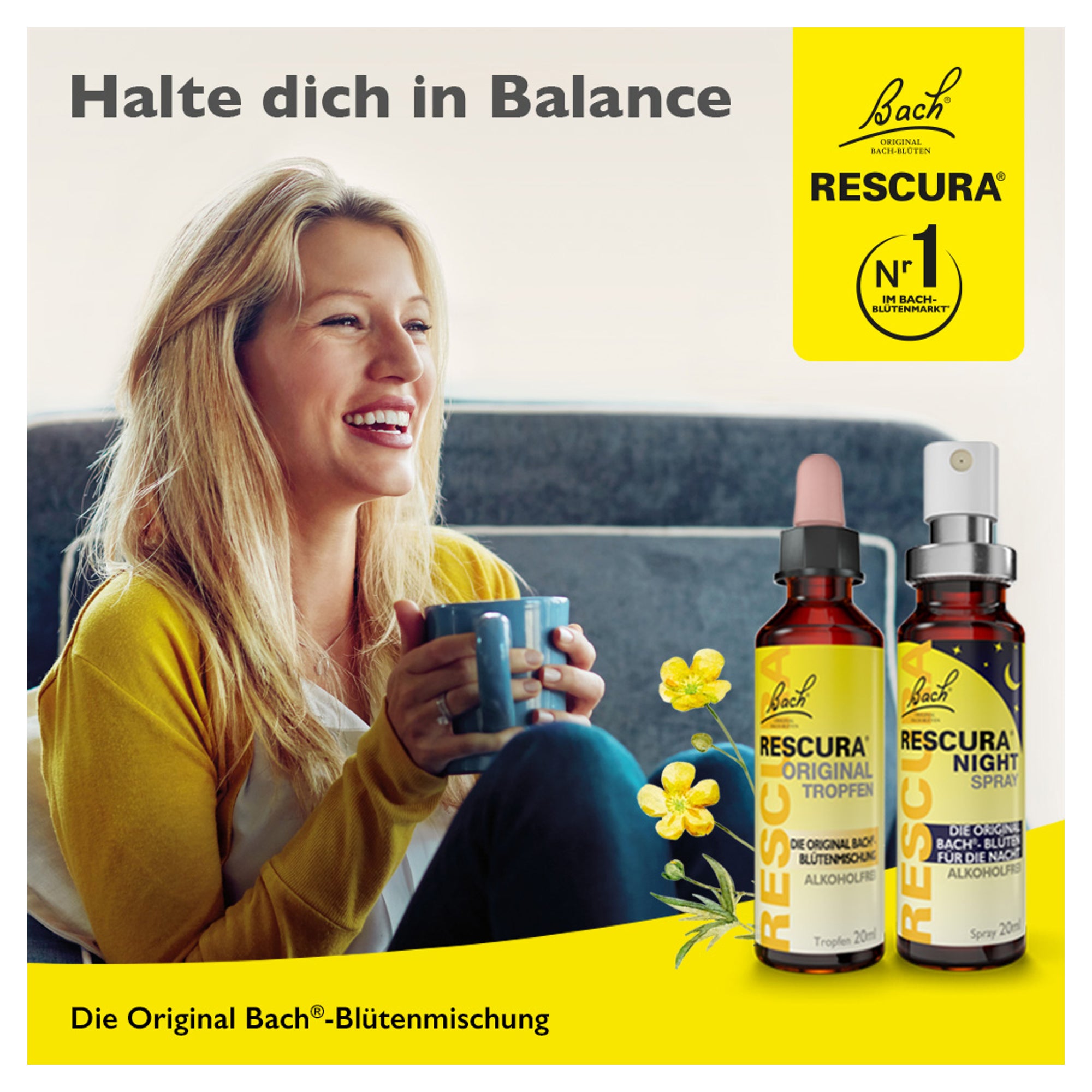 BACHBLÜTEN Original Rescura Tropfen alkoholfrei | medpex