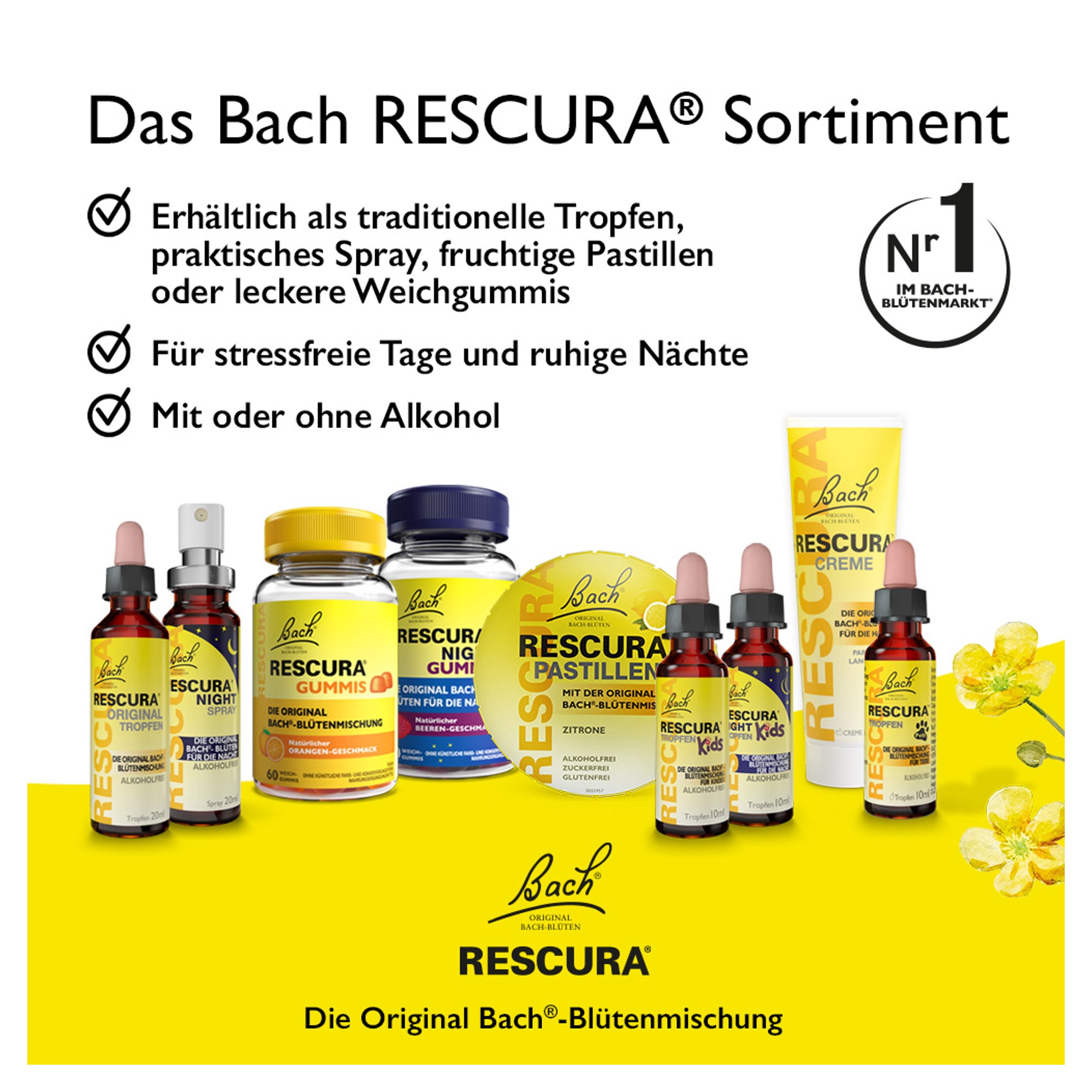 BACHBLÜTEN Original Rescura Tropfen alkoholfrei | medpex