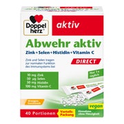 Produktabbildung: Doppelherz Abwehr Aktiv DIRECT Zink + Selen + Histidin + Vitamin C 40 St