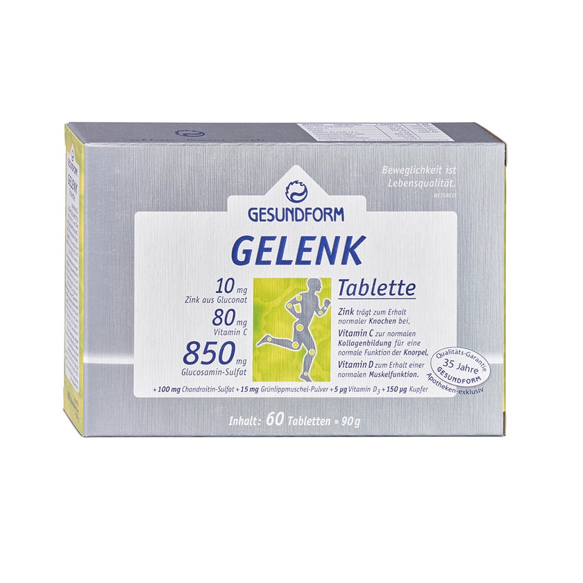 Gesundform Gelenk + Glucosamin und Hyaluron 60 St