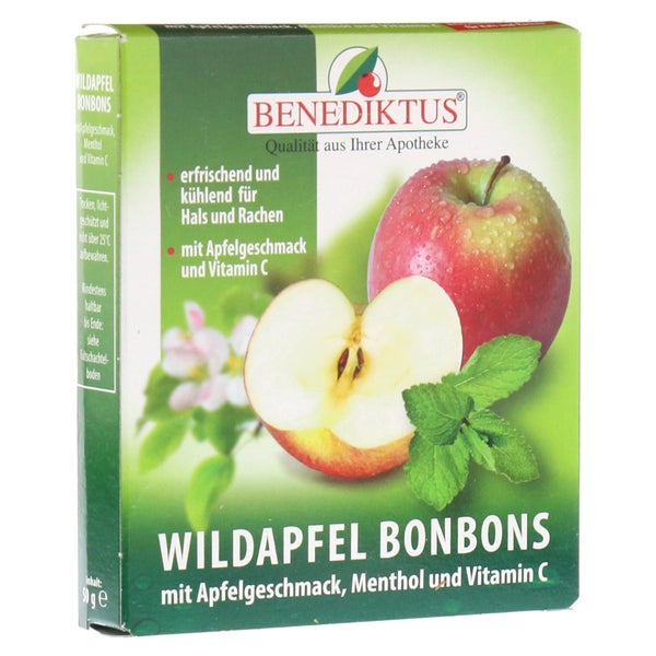 Wildapfel Bonbons mit Menthol + Vitamin C 50 g
