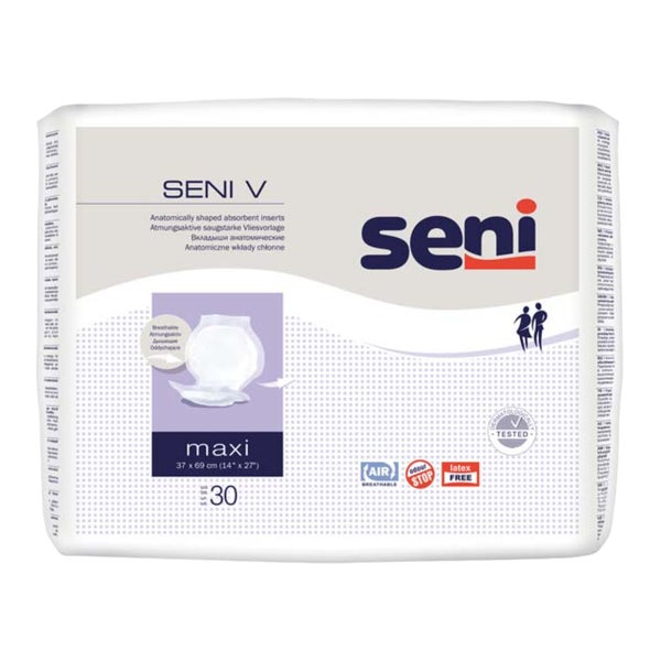 San Seni V Maxi,  atmungsaktive Vliesvorlage - 30 Stück 4X30 St