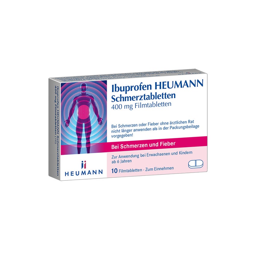 Heumann Ibuprofen Schmerztabletten 400 mg Filmtabletten 10 St