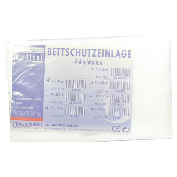 Bettschutzeinlage Folie Molton 50x90 cm 1 St