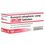 RAMIPRIL-ratiopharm comp.5 mg/25 mg Tabletten 100 St