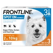 Produktabbildung: FRONTLINE SPOT-ON - Hund S 2-10 kg 3 St
