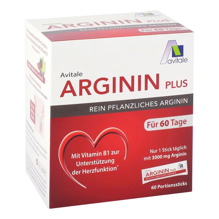 Arginin Plus Vitamin B1+B6+B12+Folsäure Sticks 60X5,9 g