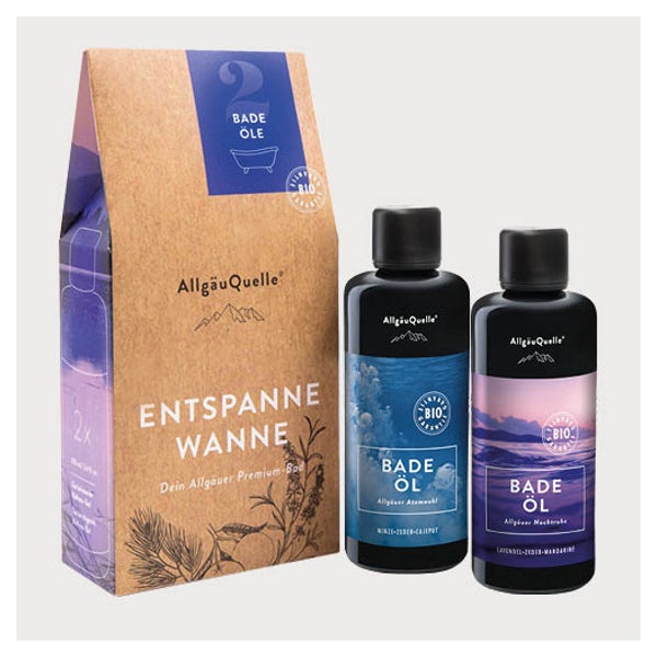 Bio Badeöl-Set Entspanne Wanne Badezusatz 2 St