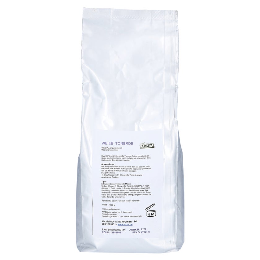 Weisse Tonerde Kaolin Pulver 1000 g