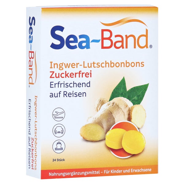 Sea-band Ingwer-lutschbonbons Zuckerfrei 24 St