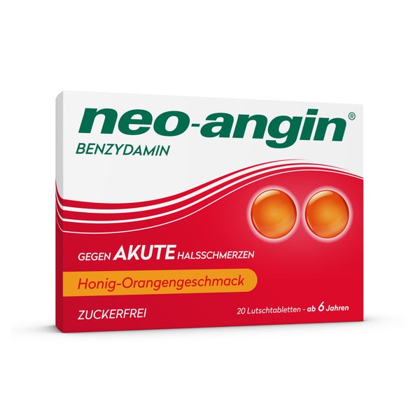 neo-angin Benzydamin Honig-Orangen-Geschmack 20 St