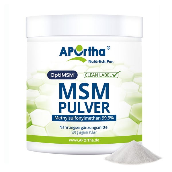 APOrtha® OptiMSM® MSM Pulver - veganes Pulver 500 g