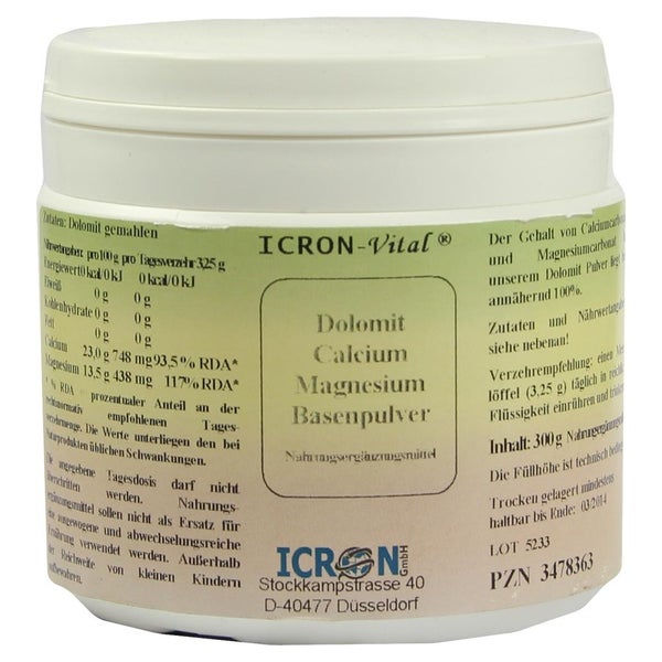 Dolomit Calcium Magnesium Basenpulver Icron Vital 300 g
