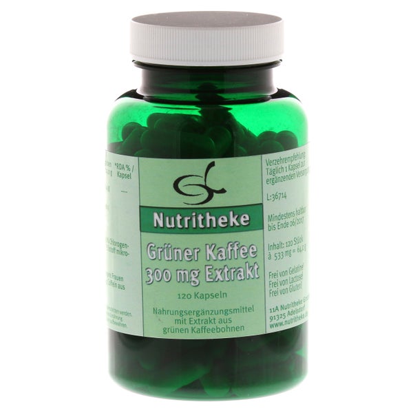Grüner Kaffee 300 mg Extrakt Kapseln 120 St