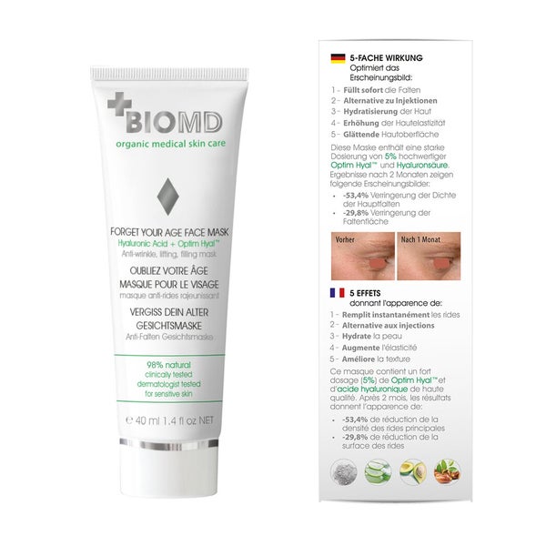 BIOMD Vergiss Dein Alter Gesichtsmaske 40 ml
