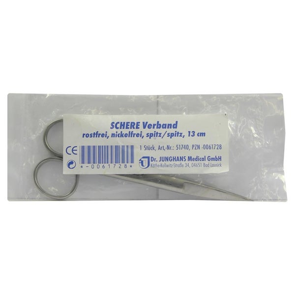 Verbandschere Spitz/spitz 13 cm rostfrei 1 St
