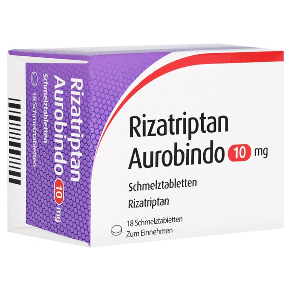RIZATRIPTAN Aurobindo 10 mg Schmelztabletten 18 St