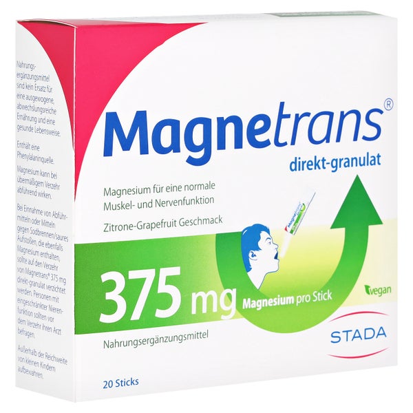 Magnetrans direkt 375mg Magnesium Granulat 20 St