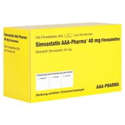 SIMVASTATIN 40 mg AAA-Pharma Filmtabletten 100 St