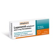 Loperamid-ratiopharm® akut 2 mg Filmtabletten 10 St