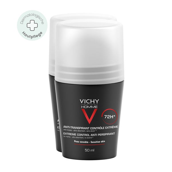 Vichy Homme Deo Roll-on Anti Transpirant 72h 2X50 ml