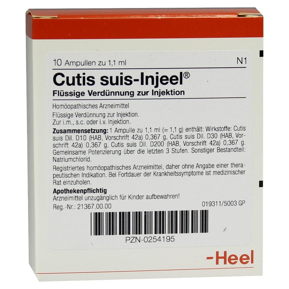 Cutis suis Injeel Ampullen 10 St