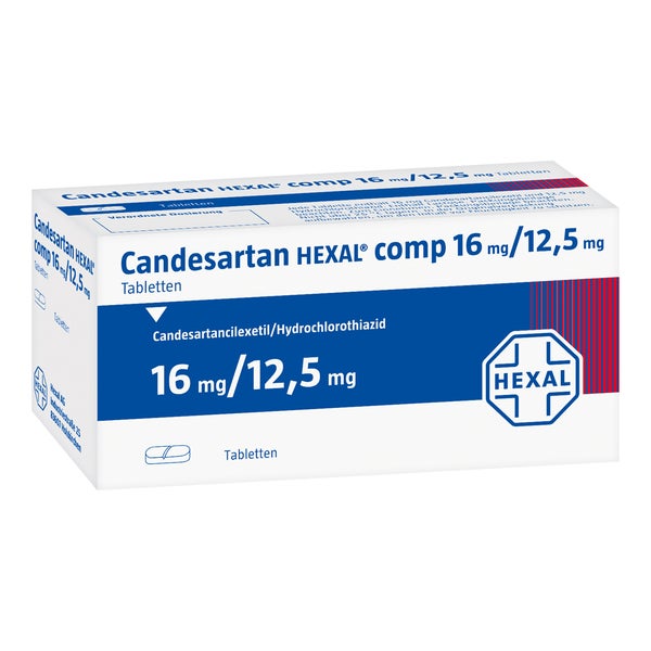 CANDESARTAN HEXAL comp 16 mg/12,5 mg Tabletten 98 St