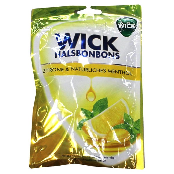 WICK Zitrone & natürliches Menthol Bonb. 72 g