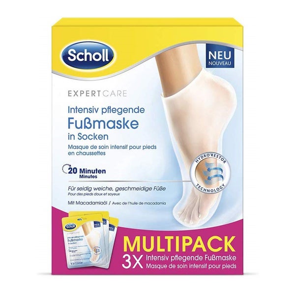 Scholl intensiv pflegende Fußmaske in Socken 3X2 St