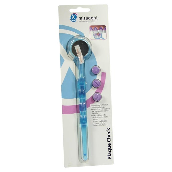 Miradent Plaquetest Mira 2 + Spiegel blau 1 St
