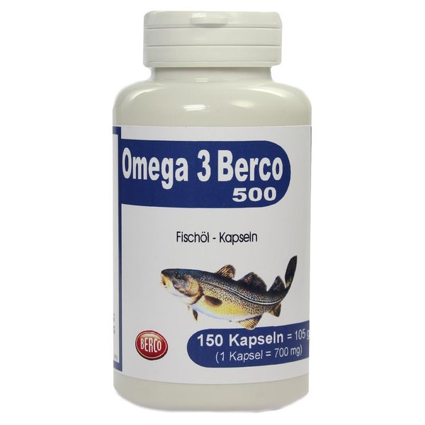 Omega-3 Berco 500 Kapseln 150 St