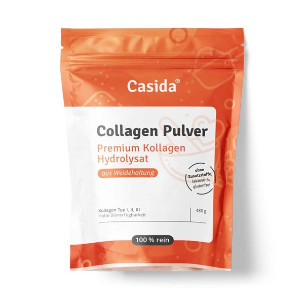 Casida Collagen Pulver - Kollagen Hydrolysat 480 g