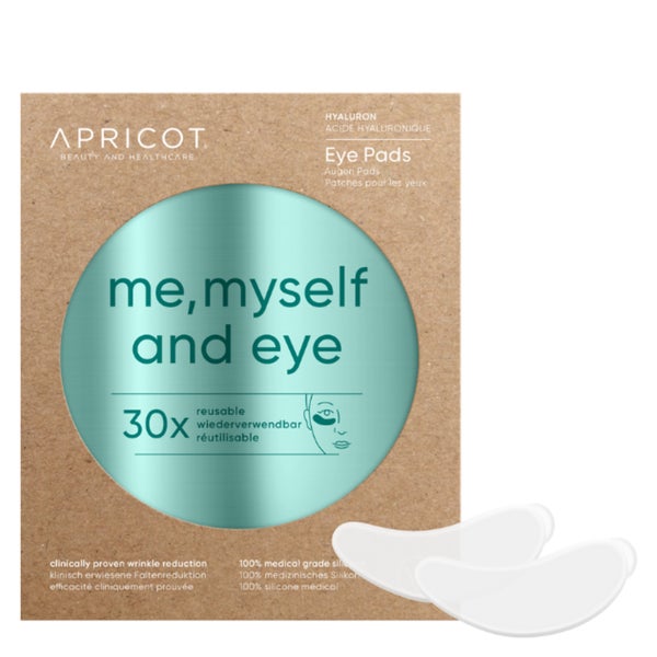 APRICOT Augen Pads mit Hyaluron für Faltenreduzierung - 30 Behandlungen 2 St