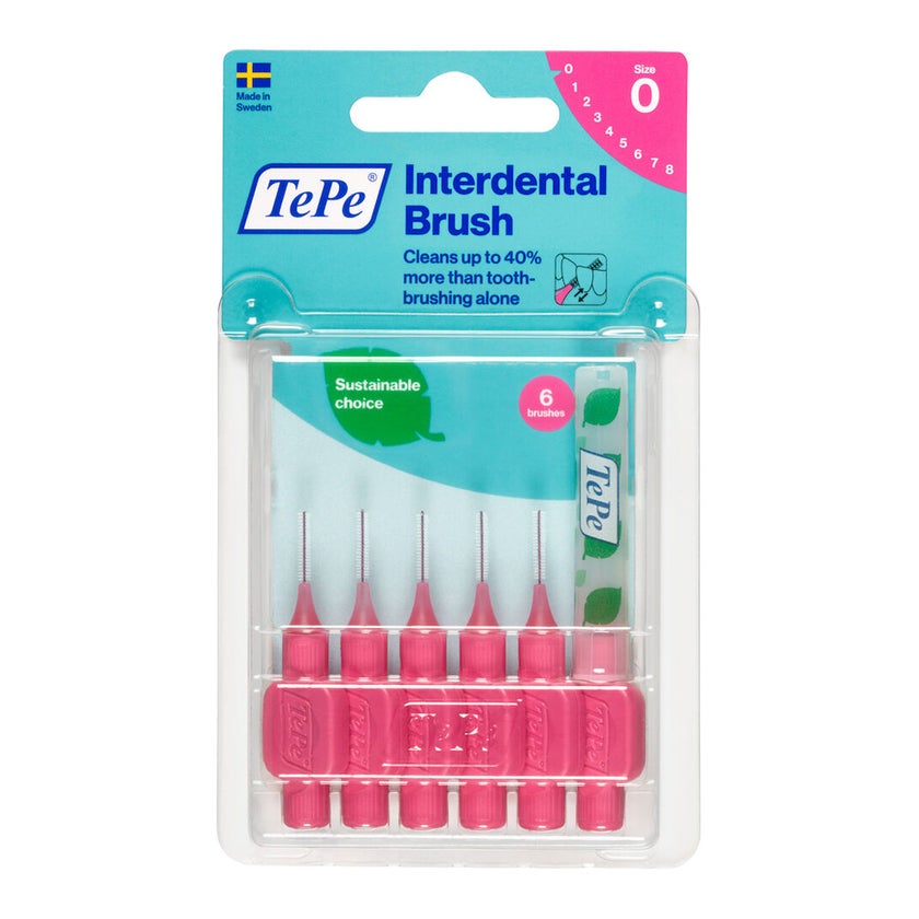 TEPE Interdentalbürste 0,4mm pink 6 St