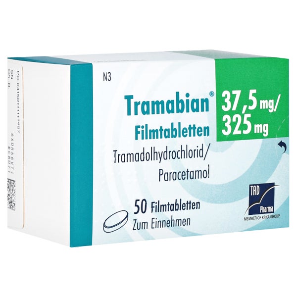 Tramabian 37,5 Mg/325 mg Filmtabletten 50 St