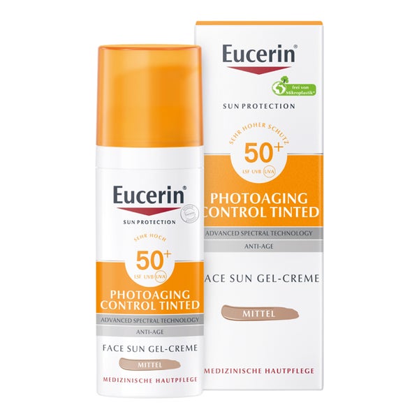 Eucerin Photoaging Control Face Sun CC Creme getönt LSF 50+ mittel 50 ml