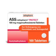 Produktabbildung: ASS-ratiopharm® PROTECT 100 mg 100 St