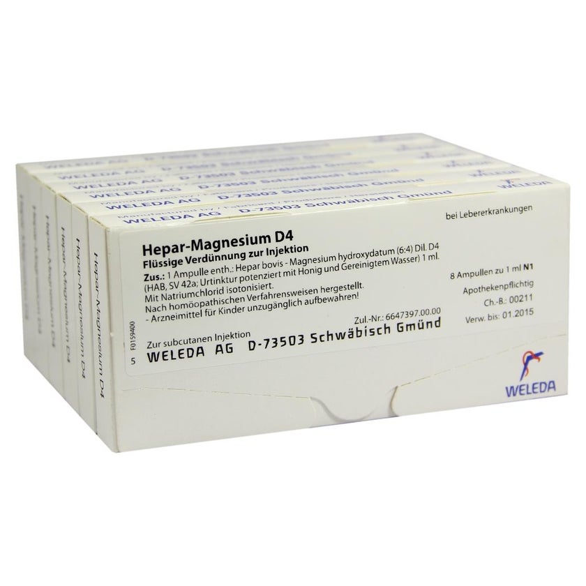 Hepar Magnesium D 4 Ampullen 48X1 ml
