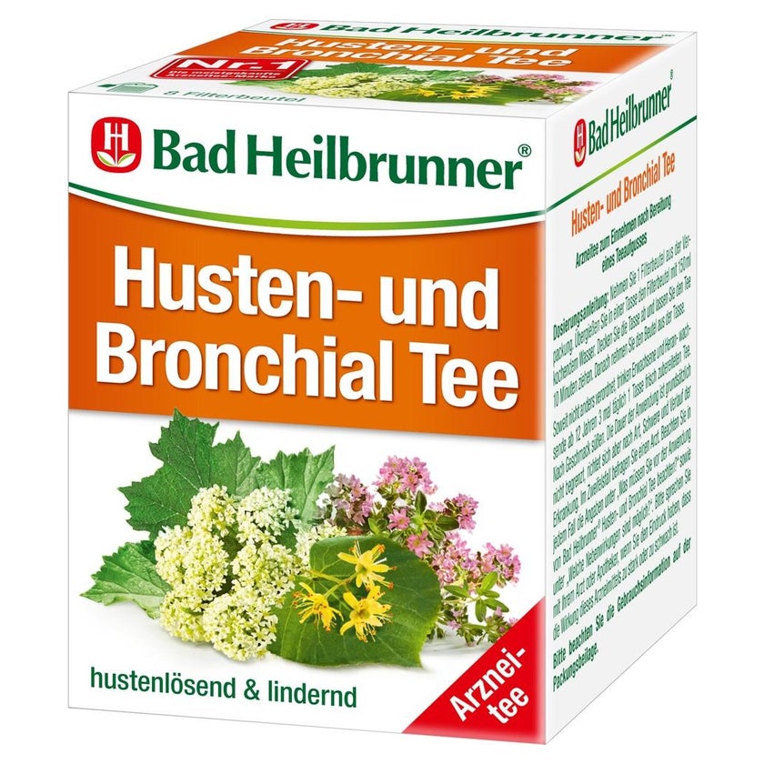 BAD Heilbrunner Husten- und Bronchial Te 8X2,0 g