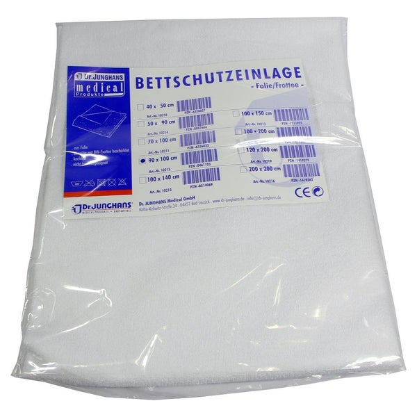 Bettschutzeinlage Folie Frottee 90x100 c 1 St