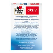 Doppelherz aktiv Magnesium 400 + B6 + B12 + Folsäure Direkt 40 St