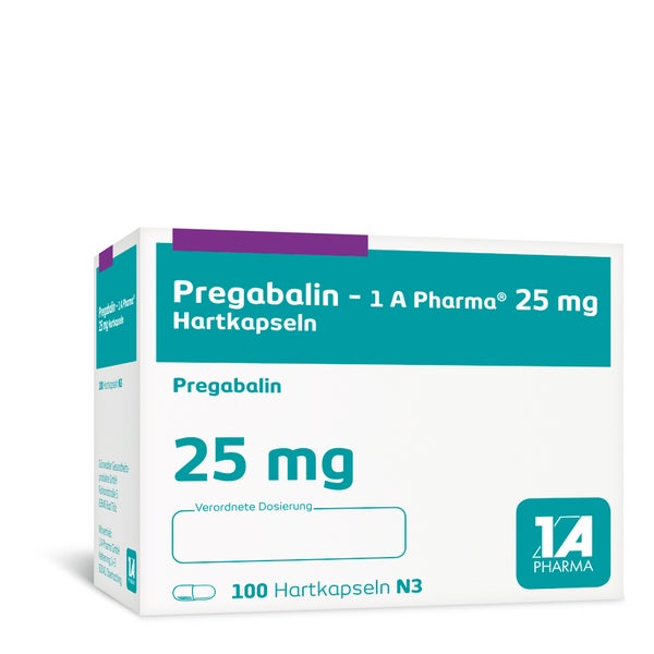 Pregabalin-1a Pharma 25 mg Hartkapseln 100 St
