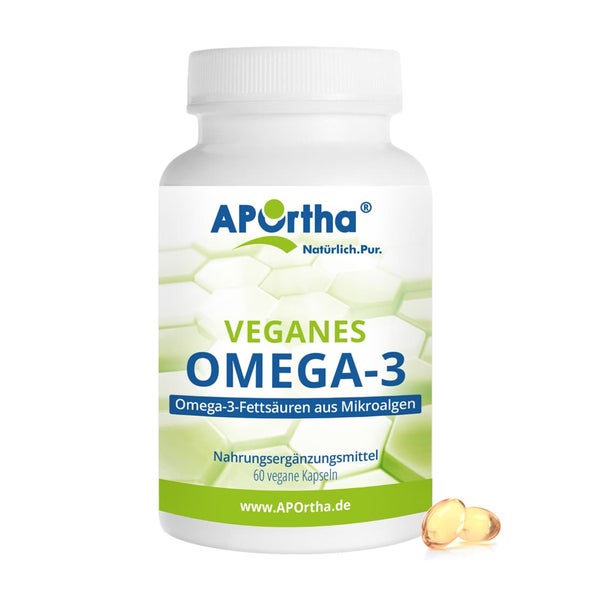 APOrtha® Algenöl veganes Omega-3 - vegane Kapseln 60 St