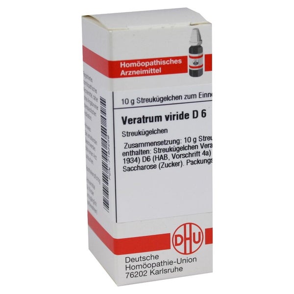 Veratrum Viride D 6 Globuli 10 g